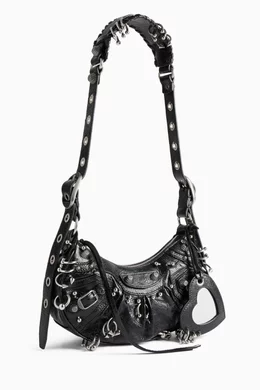 Buy Balenciaga Black Le Cagole XS Shoulder Bag with