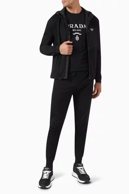 Buy Prada Black Track Jacket in Nylon For Men Online Ounass Saudi