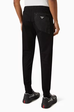 Buy Prada Black Sweatpants in Cotton Re Nylon For Men Online Ounass Saudi
