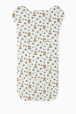 Buy Moschino Neutral Teddy Baby Nest in Cotton For Baby Boys