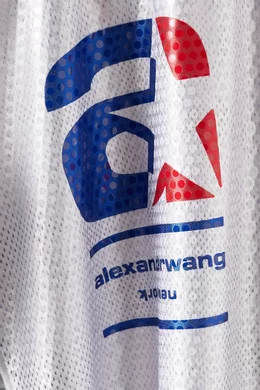 Buy Alexander Wang White Astar Basketball Jersey in Sequn-faille
