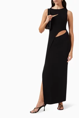Buy SIR The Label Black Nadja Cut-out Dress in Knit For Women Online |  Ounass Saudi