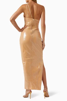 suboo gold dress Suboo Luna Lurex Pleat Mini Dress – Restitched