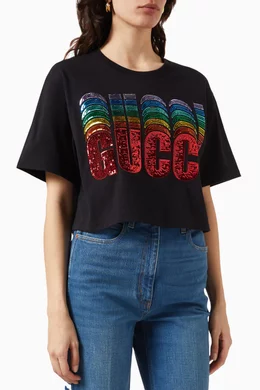 Gucci sequin t shirt 2025