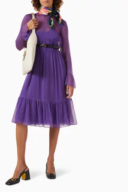 cotton dresses for women long Dress Kora | Pink | L BUM-RUCHING A fairy tale in Artisinal Exclusive hand block Sizes:8