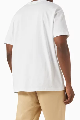 Buy Kith White Dubai Desert Box T-shirt in Cotton For Men