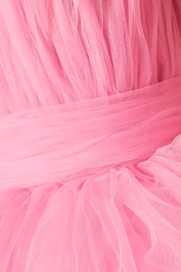 Buy Bronx and Banco Pink Anna Tiered Mini Dress in Tulle For Women Online |  Ounass Saudi