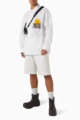 Buy Jacquemus White La chemise Baou Shirt in Cotton For Men Online