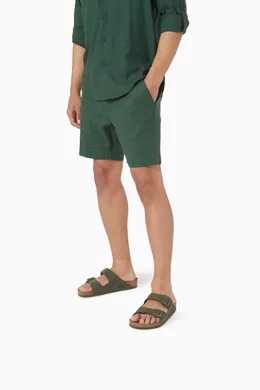 Buy Birkenstock Green Arizona Vegan Sandals in Microfiber For Men