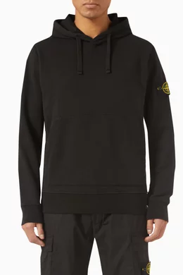 Hoodie stone island black best sale