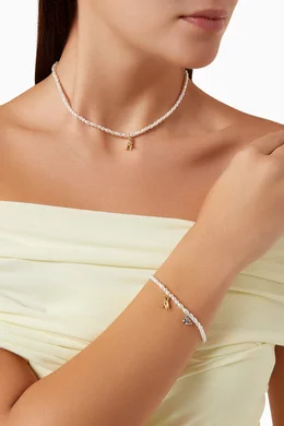 Buy Coach Multicolour Pearl Necklace in Metal For Women Online