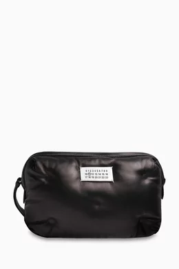 Buy Maison Margiela Black Glam Slam Camera Bag in Leather