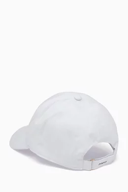 Buy PINKO White Busseto Baseball Cap in Cotton Gabardine For  display picture 3