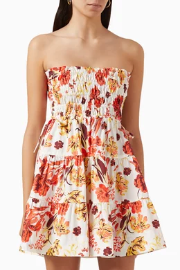 aurora lace mini dress Aurora Ember Ruffle Mini Dress