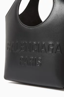 Buy Balenciaga Black XS Mary-Kate Tote Bag in Leather For