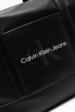 Calvin klein monogram duffle bag clearance