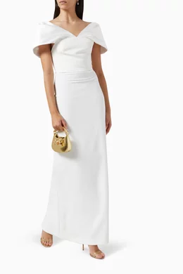 Buy Solace London White Dakota Maxi Dress For Women Online