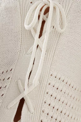 Buy Chlo White Flared Mesh Maxi Tank Dress in Silk For Women Online |  Ounass Saudi