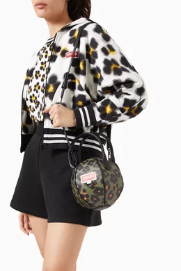 Buy KENZO Brown Hana Leopard Discover Crossbody Bag in Coated Canvas For Women Online Ounass Saudi