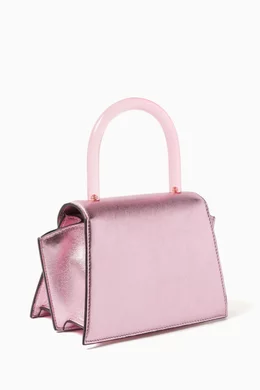 Buy Les Petits Joueurs Pink Mini Allegra Heart Bag in Laminated Leather For Women Online Ounass Saudi