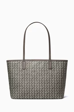 Buy Tory Burch Grey Ever-ready Zip Tote Bag in Coated-canvas For