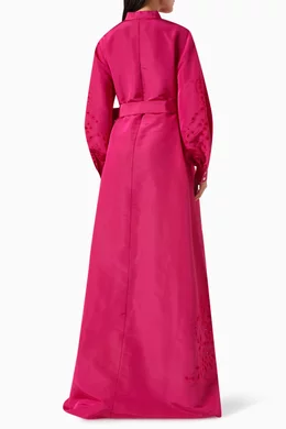 carolina herrera hot pink dress bcrfcure hot pink party with @aerin  gown by @carolinaherrera