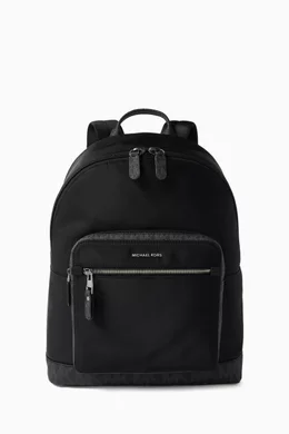 Buy Michael Kors Black Brooklyn Commuter Backpack in Nylon 