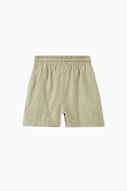 Buy Kith Green Turbo Track Shorts in Nylon-blend For Boys Online 