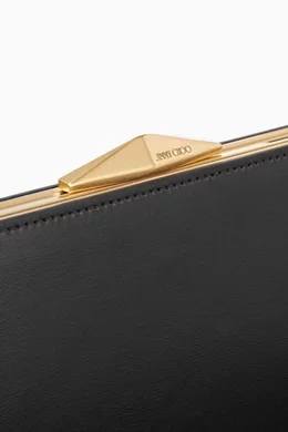 Buy Jimmy Choo Black Diamond Cocktail Clutch in Box Leather For Women Online Ounass Saudi