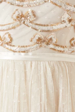 Needle and thread embellished bow dress best sale