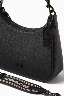 Buy Coach Black Hobo Crossbody Bag in Crossgrain Leather For