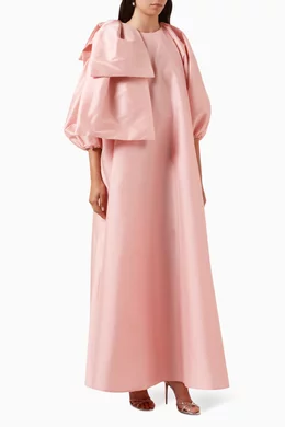open lace back dress Bernadette Dress Odette Cosmos Red/Pink