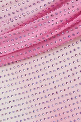 knee length dresses for ladies Self Portrait Rhinestone Mesh Mini Dress main image 0