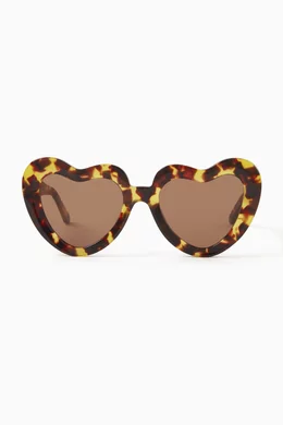 Buy Jimmy Fairly Brown The Coeur Heart-shaped Sunglasses in