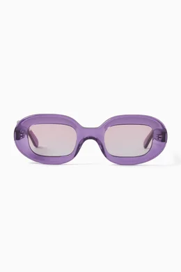 Buy Jimmy Fairly Purple The Cannelle Sunglasses in Acetate  display picture 3