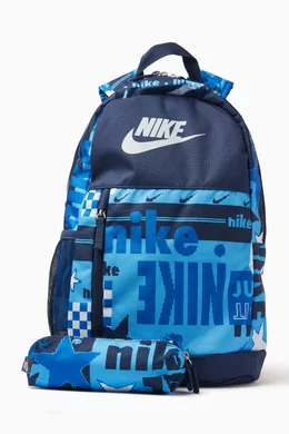 Buy Nike Blue Elemental Logo print Backpack For Boys Online Ounass Saudi