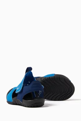 Buy Nike Blue Sunray Protect Sandals in Synthetic Leather For