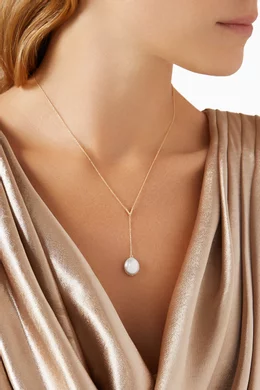 Buy Damas Yellow Kiku Baroque Pearl Necklace in 18kt Gold For Women Online Ounass Saudi
