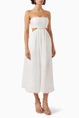 zimmermann devi scallop midi dress hopetaylorphotography on LTK