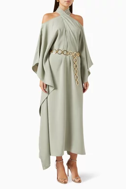Buy Taller Marmo Green Belted Mambo Kaftan For Women Online