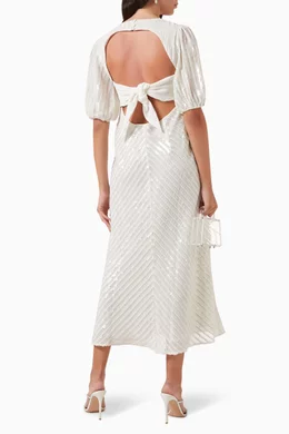 rixo steph sequin dress Bridal Steph sequined maxi dress in white - Rixo