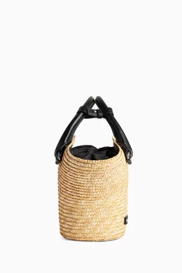 【送料&関税込】Balenciaga Straw Mini Beach Handbag Balenciaga Le City Small Straw Shoulder Bag | italist