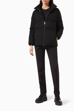 Buy Moncler Black Fuligule Short Down Jacket For Women Online Ounass Saudi