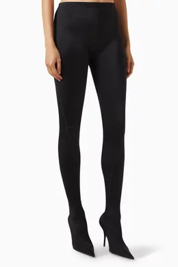 Buy Balenciaga Black Sporty B Knife Pantaleggings in Spandex