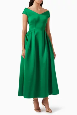 green emerald velvet dress Savi Dress Brown by CHATS by C.DAM for Hire