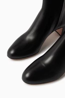 Prada 55 leather ankle boots store