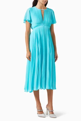 strapless open back dress Basics Dress in Black by Pleats Please Issey Miyake main image 1