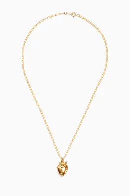 ALIGHIERI アリギエーリ　LOVERS PACT NECKLACE 美品 The Lovers' Pact Necklace | 24kt Gold-Plated Heart Pendant