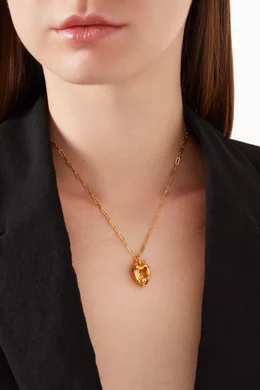 Buy Alighieri Gold The Lovers Pact Heart Necklace in 24kt