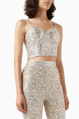 never fully dressed sequin top Never Fully Dressed Lime Sequin Tilly Top